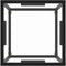 vidaXL - Salontafel - met - gehard - glas - 40x40x50 - cm - zwart