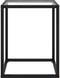 vidaXL - Salontafel - met - gehard - glas - 40x40x50 - cm - zwart