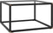 vidaXL - Salontafel - met - gehard - glas - 60x60x35 - cm - zwart