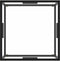 vidaXL - Salontafel - met - gehard - glas - 60x60x35 - cm - zwart