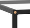 vidaXL - Salontafel - met - gehard - glas - 60x60x35 - cm - zwart