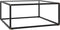 vidaXL - Salontafel - met - gehard - glas - 80x80x35 - cm - zwart