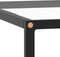 vidaXL - Salontafel - met - gehard - glas - 80x80x35 - cm - zwart