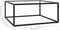 vidaXL - Salontafel - met - gehard - glas - 80x80x35 - cm - zwart