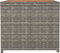 vidaXL - Salontafel - met - houten - blad - poly - ratten - massief - acaciahout - grijs