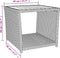 vidaXL - Salontafel - met - houten - blad - poly - ratten - massief - acaciahout - grijs
