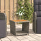 vidaXL - Salontafel - met - houten - blad - poly - ratten - massief - acaciahout - grijs