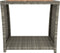 vidaXL - Salontafel - met - houten - blad - poly - ratten - massief - acaciahout - grijs