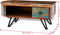vidaXL - Salontafel - met - ijzeren - poten - gerecycled - hout