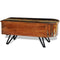 vidaXL - Salontafel - met - ijzeren - poten - gerecycled - hout