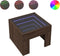 vidaXL - Salontafel - met - Infinity - LED - 40x40x30 - cm - bruin - eikenkleurig