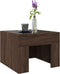 vidaXL - Salontafel - met - Infinity - LED - 40x40x30 - cm - bruin - eikenkleurig