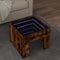 vidaXL - Salontafel - met - Infinity - LED - 40x40x30 - cm - gerookt - eikenkleurig