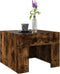 vidaXL - Salontafel - met - Infinity - LED - 40x40x30 - cm - gerookt - eikenkleurig