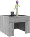 vidaXL - Salontafel - met - Infinity - LED - 40x40x30 - cm - grijs - sonoma - eikenkleur