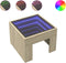 vidaXL - Salontafel - met - Infinity - LED - 40x40x30 - cm - sonoma - eikenkleurig