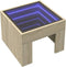vidaXL - Salontafel - met - Infinity - LED - 40x40x30 - cm - sonoma - eikenkleurig