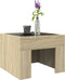 vidaXL - Salontafel - met - Infinity - LED - 40x40x30 - cm - sonoma - eikenkleurig