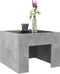vidaXL - Salontafel - met - Infinity - LED - 40x40x30 - cm - betongrijs