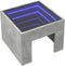 vidaXL - Salontafel - met - Infinity - LED - 40x40x30 - cm - betongrijs