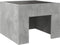vidaXL - Salontafel - met - Infinity - LED - 40x40x30 - cm - betongrijs
