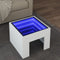 vidaXL - Salontafel - met - Infinity - LED - 40x40x30 - cm - wit