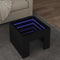 vidaXL - Salontafel - met - Infinity - LED - 40x40x30 - cm - zwart