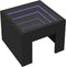 vidaXL - Salontafel - met - Infinity - LED - 40x40x30 - cm - zwart