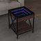 vidaXL - Salontafel - met - Infinity - LED - 40x40x49 - cm - bruin - eikenkleurig
