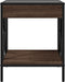 vidaXL - Salontafel - met - Infinity - LED - 40x40x49 - cm - bruin - eikenkleurig