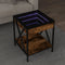 vidaXL - Salontafel - met - Infinity - LED - 40x40x49 - cm - gerookt - eikenkleurig