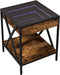 vidaXL - Salontafel - met - Infinity - LED - 40x40x49 - cm - gerookt - eikenkleurig