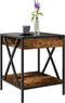 vidaXL - Salontafel - met - Infinity - LED - 40x40x49 - cm - gerookt - eikenkleurig