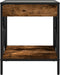 vidaXL - Salontafel - met - Infinity - LED - 40x40x49 - cm - gerookt - eikenkleurig