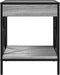vidaXL - Salontafel - met - Infinity - LED - 40x40x49 - cm - grijs - sonoma - eikenkleur