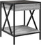 vidaXL - Salontafel - met - Infinity - LED - 40x40x49 - cm - grijs - sonoma - eikenkleur