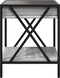 vidaXL - Salontafel - met - Infinity - LED - 40x40x49 - cm - grijs - sonoma - eikenkleur