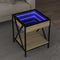 vidaXL - Salontafel - met - Infinity - LED - 40x40x49 - cm - sonoma - eikenkleurig