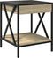 vidaXL - Salontafel - met - Infinity - LED - 40x40x49 - cm - sonoma - eikenkleurig