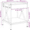 vidaXL - Salontafel - met - Infinity - LED - 40x40x49 - cm - zwart
