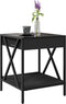 vidaXL - Salontafel - met - Infinity - LED - 40x40x49 - cm - zwart