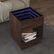 vidaXL - Salontafel - met - Infinity - LED - 40x40x50 - cm - bruin - eikenkleurig