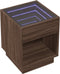 vidaXL - Salontafel - met - Infinity - LED - 40x40x50 - cm - bruin - eikenkleurig