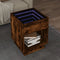 vidaXL - Salontafel - met - Infinity - LED - 40x40x50 - cm - gerookt - eikenkleurig
