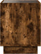 vidaXL - Salontafel - met - Infinity - LED - 40x40x50 - cm - gerookt - eikenkleurig