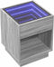 vidaXL - Salontafel - met - Infinity - LED - 40x40x50 - cm - grijs - sonoma - eikenkleur