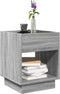 vidaXL - Salontafel - met - Infinity - LED - 40x40x50 - cm - grijs - sonoma - eikenkleur