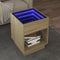 vidaXL - Salontafel - met - Infinity - LED - 40x40x50 - cm - sonoma - eikenkleurig