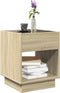 vidaXL - Salontafel - met - Infinity - LED - 40x40x50 - cm - sonoma - eikenkleurig
