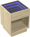 vidaXL - Salontafel - met - Infinity - LED - 40x40x50 - cm - sonoma - eikenkleurig